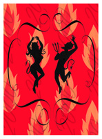 Holiday card cover art